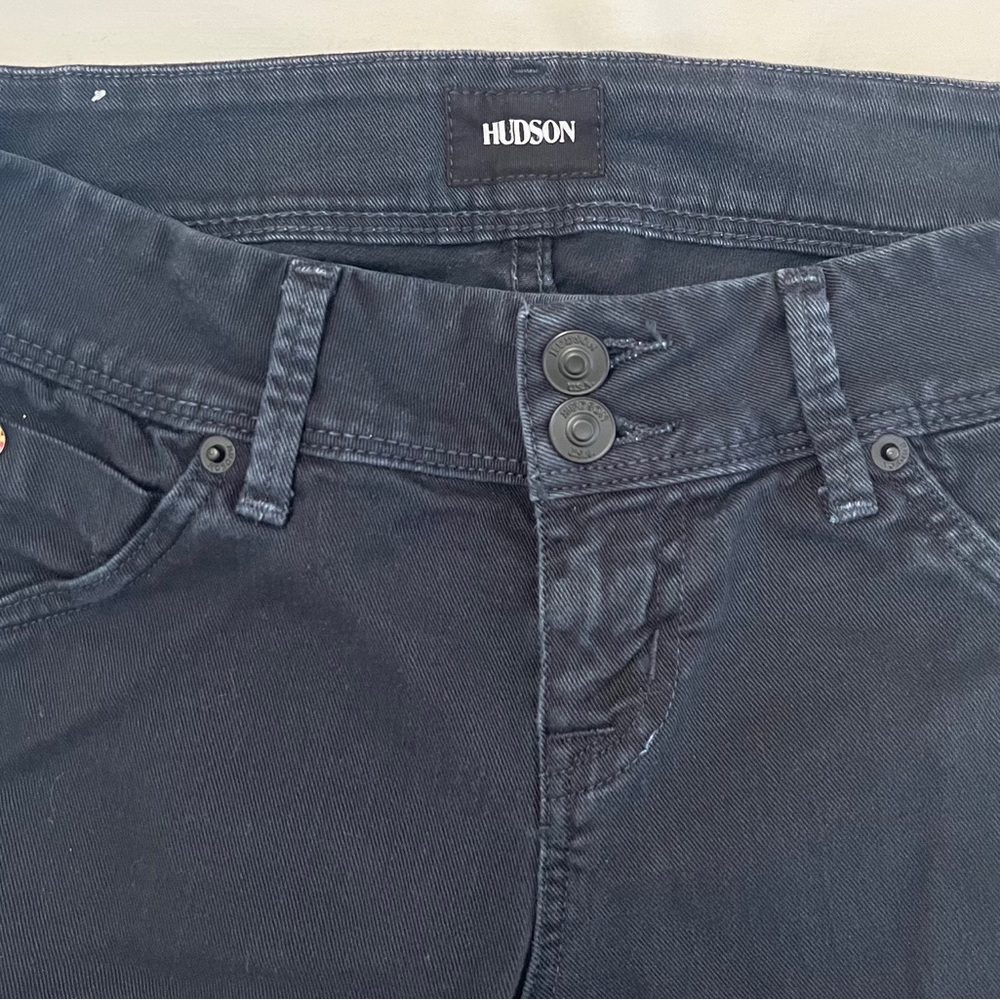 Hudson Beth Dark Blue Wash Baby Bootcut Flared Jean Jeans 26 S - Picture 8 of 13